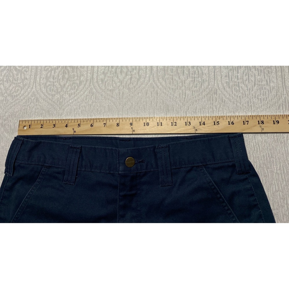 Carhartt Mens Double Knee Work Pants Navy Blue Relaxed Fit Carpenter 32x29 - Picture 4 of 9